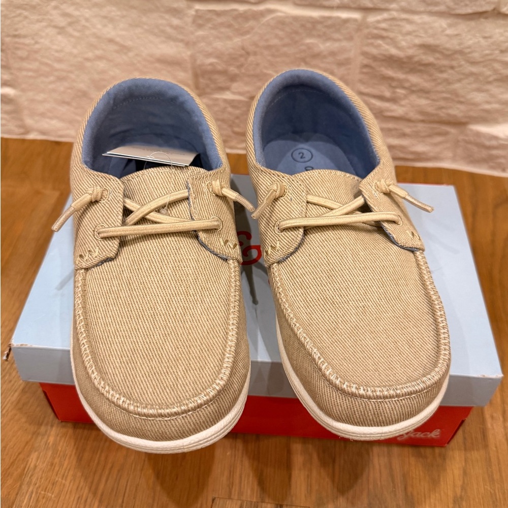 Cat & Jack Tan Lace-Up Dress Shoes